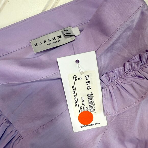 NWT Harshman Lilac Cheryl Blouse Size Small - Picture 7 of 8